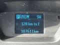 Display screen showing gear position PRNDM distance of 128 km to east and total distance of 107611 km for a 2017 Ford Transit