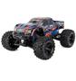 Traxxas X-Maxx 8S 4WD Brushless RTR Monster Truck with a blue and red design oversized tires and a 2.4GHz TQi radio system