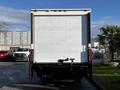 A 2020 Isuzu NPR with a white rear box and tailgate, showcasing a simple, flat design without any visible branding or logos