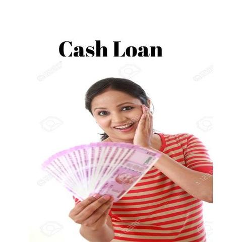 A woman holding fanned out cash notes with a smile wearing a striped shirt