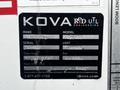 A black and white equipment identification label featuring details such as make model serial number and inspection dates for a 2008 International 7500