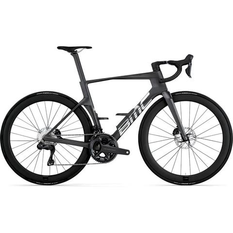 A 2026 BMC Teammachine R 01 FOUR Carbon Race Road Bike featuring a sleek frame aerodynamic design and disc brakes designed for high performance cycling