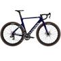 2025 Canyon Aeroad CFR AXS Road Bike featuring a sleek navy frame aerodynamic design and high-performance wheels