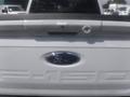 A 2022 Ford F-150 truck tailgate featuring the Ford logo and the F-150 model designation embossed on the surface