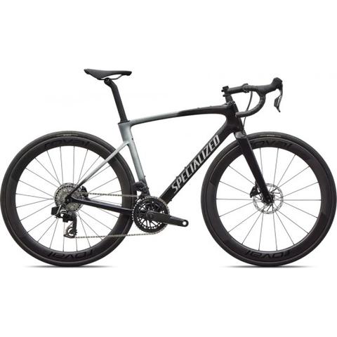 2026 Specialized Roubaix SL8 Pro SRAM Force AXS Road Bike featuring a carbon frame sleek design and disc brakes with high-performance wheels and advanced gearing system
