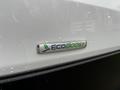 The image shows the EcoBoost badge on a 2021 Ford Transit with a silver background and green lettering