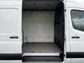 Interior cargo space of a 2021 Mercedes-Benz Sprinter showing a clean and empty area with a flat floor and walls