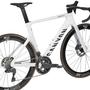 White 2025 Canyon Aeroad CF SLX 8 Di2 Road Bike with aerodynamic frame design and integrated components