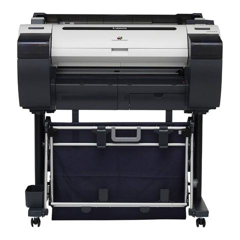 Canon imagePROGRAF iPF685 24 inch Large-Format Inkjet Printer with a sleek design and a black and silver color scheme suitable for printing large documents