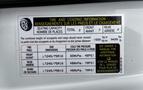 2019 Mercedes-Benz Sprinter tire and loading information label detailing seating capacity tire pressure and specifications