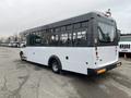 A white 2017 Chevrolet Express bus with large windows and a sleek design viewed from the rear left side