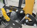 Close-up of the bucket and arm of a 2024 AGT Industrial Yellow H13R Mini Excavator featuring metal components and bolts