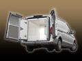 A VebaBox Model A208 Cooler Freezer Box with opened double doors revealing a spacious interior designed for transporting temperature-sensitive items