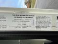 Label on a 2010 Autocar Xpeditor truck indicating it is an incomplete vehicle with specifications including weight and manufacturer details