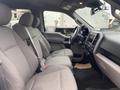 Interior of a 2019 Ford F-150 showing two front seats and a steering wheel with a dashboard display and controls