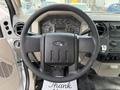 The interior view of a 2008 Ford F-250 SD showing the steering wheel dashboard and control panel without additional features