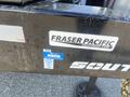 A 2024 Southland SL716-20K trailer with a sticker that includes the name Fraser Pacific Equipment and a certificate of approval label indicating various months of the year