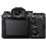 Sony a1 II Mirrorless Camera featuring a viewfinder multiple dials and buttons on the back side with a large LCD screen