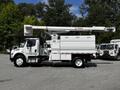 A 2012 Freightliner M2 106 bucket truck with a Terex aerial lift attachment positioned on the driver's side