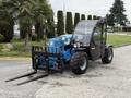A 2020 Genie GTH-5519 telehandler with a blue and black color scheme features a front-mounted fork for lifting and moving materials