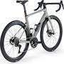 A 2026 BMC Roadmachine 01 TWO in a sleek gray color featuring aerodynamic frame design disc brakes and high-performance wheels