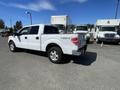 A white 2012 Ford F-150 with a crew cab and four-wheel drive parked in a lot among other vehicles