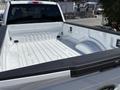 A 2020 Ford F-350 SD truck bed with a clean white interior featuring defined edges and grooves for cargo management