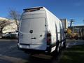 A white 2008 Dodge Sprinter Van parked with a clean exterior showing the rear design and logo