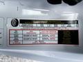 Tire and loading information label for a 2020 Nissan NV200 detailing dimensions and cold tire pressure for front and rear tires