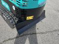 2024 AGT Industrial Green QH13R Mini Excavator with tracks and a front blade for digging and moving materials