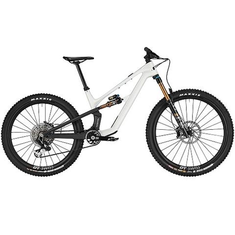 2024 Canyon Spectral CF LTD Mountain Bike featuring a sleek design with a white frame wide tires and high-performance components