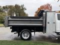 A 2021 Ford F-550 with a metallic dump bed and a single cab design, featuring a silver body and visible tires
