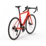 2026 BMC Teammachine SLR THREE Carbon Lightweight Road Bike in bright red with disc brakes and a sleek aerodynamic frame