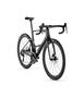 A 2024 BMC Teammachine R 01 Four road bike featuring a sleek design with a black frame drop handlebars and disc brakes