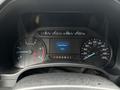 Dashboard of a 2018 Ford F-550 showing speedometer, tachometer, engine hours display, and gear selector