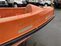 2008 Fassmer 20 Foot Fast Rescue orange rescue boat with markings on the side and gray reflective stripes