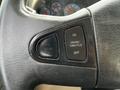 Close-up of the steering wheel controls from a 2019 International 4300 featuring buttons for air horn and cruise throttle settings