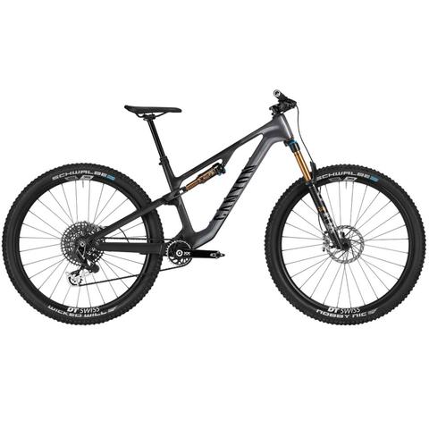 2025 Canyon Neuron CF LTD Mountain Bike with a sleek black frame oversized tires and high-end components designed for off-road performance