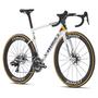 2025 Specialized S-Works Tarmac SL8 LTD Red Bull BORA hansgrohe Edition road bike featuring a white frame and distinctive branding with aerodynamic wheels and disc brakes