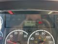 Dashboard display of a 2015 Freightliner M2 106 showing engine hours at 821.6 and a warning light labeled "BRAKE" illuminated