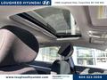 A 2020 Hyundai Elantra interior showing the headrest and a panoramic sunroof overhead