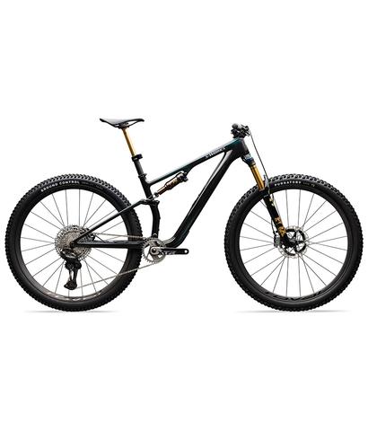 2026 Specialized S-Works Epic 8 EVO mountain bike featuring a Shimano XTR Di2 drivetrain and large knobby tires designed for off-road performance