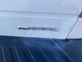 A close-up of a FLEX FUEL badge on a white 2014 Ford F-250 SD truck