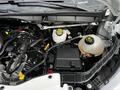 Engine compartment of a 2020 Ford Transit showcasing the battery reservoir hose and various components including the coolant reservoir and electrical connections