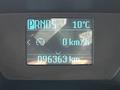 Display screen of a 2016 Ford Transit Connect showing gear selection PRNDS temperature 10°C speed 0 km/h and odometer reading 096363 km