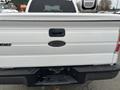 White 2010 Ford F-150 truck bed with tailgate and Ford emblem visible