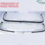 Mercedes W123 coupe bumpers featuring a sleek chrome finish designed for the 1976 to 1985 model years