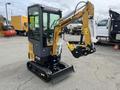 A 2024 AGT Industrial Yellow H13R Mini Excavator with a black cabin and tracked undercarriage, featuring a front bucket and a hydraulic arm wrapped in protective material