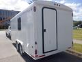 A white 2004 Royal 18 foot office trailer with a smooth exterior and a rear door, designed for mobile office use