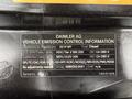 2019 Mercedes-Benz Sprinter vehicle emission control information label displaying details about regulations and fuel type